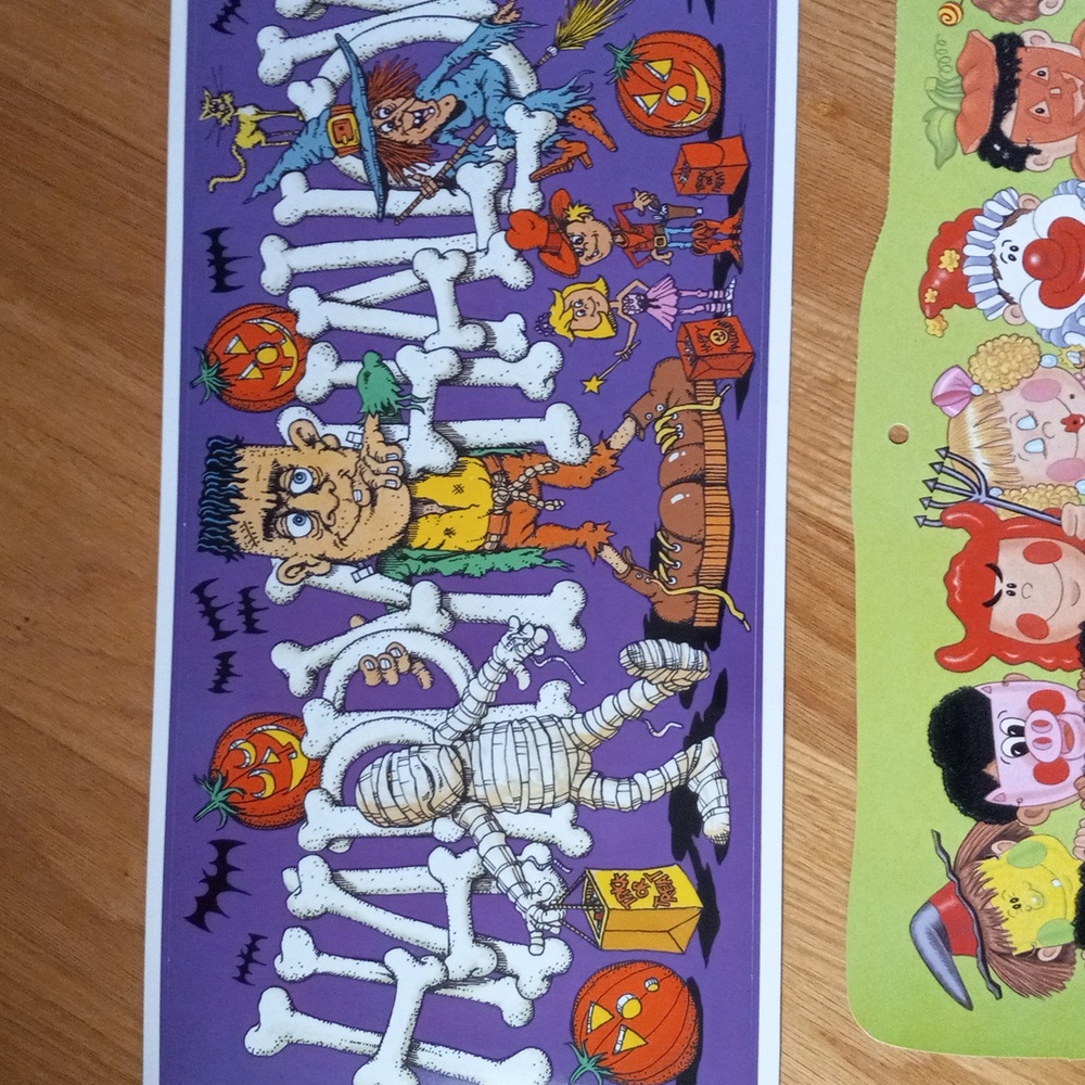 Color clings Halloween 2 sided removable/reusable window decorations - Picture 7 of 11